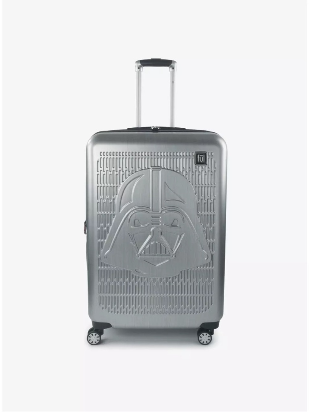 FUL Star Wars Darth Vader Embossed Silver Carry-On Luggage